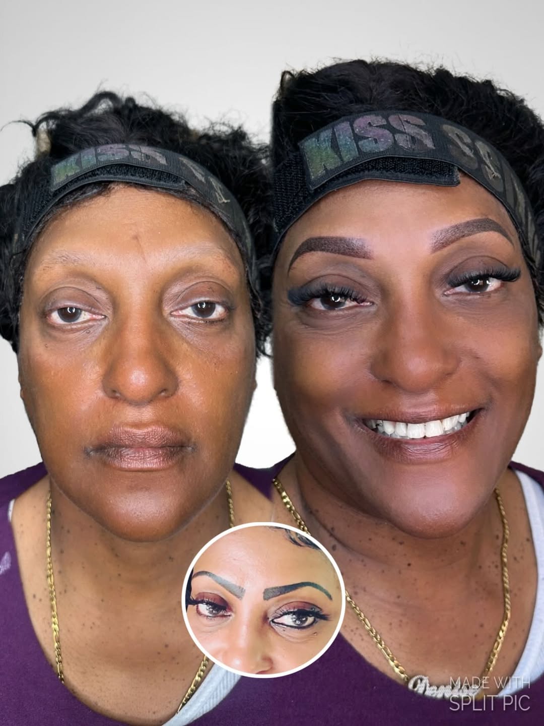 Natural finished brow design