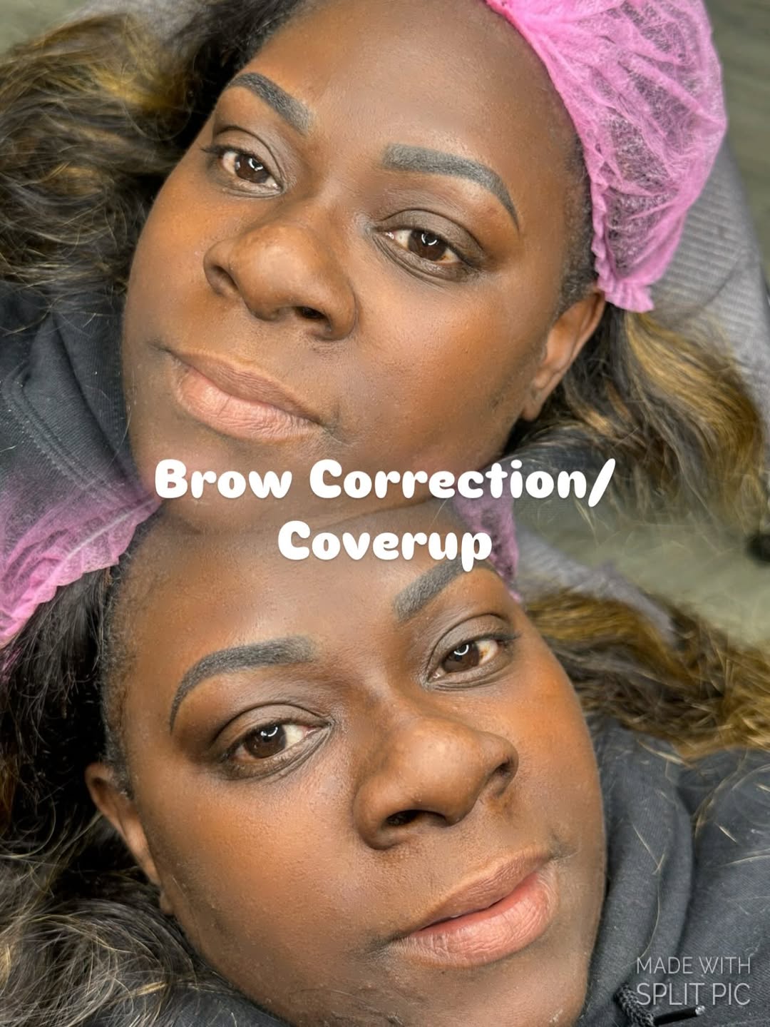 Lip blush before and after detail