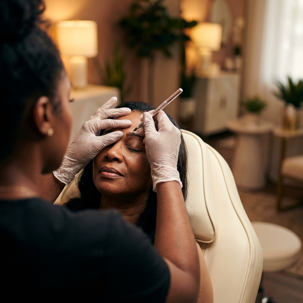 Microblading detail work result