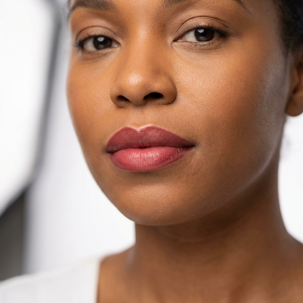 Lip blush enhancement result