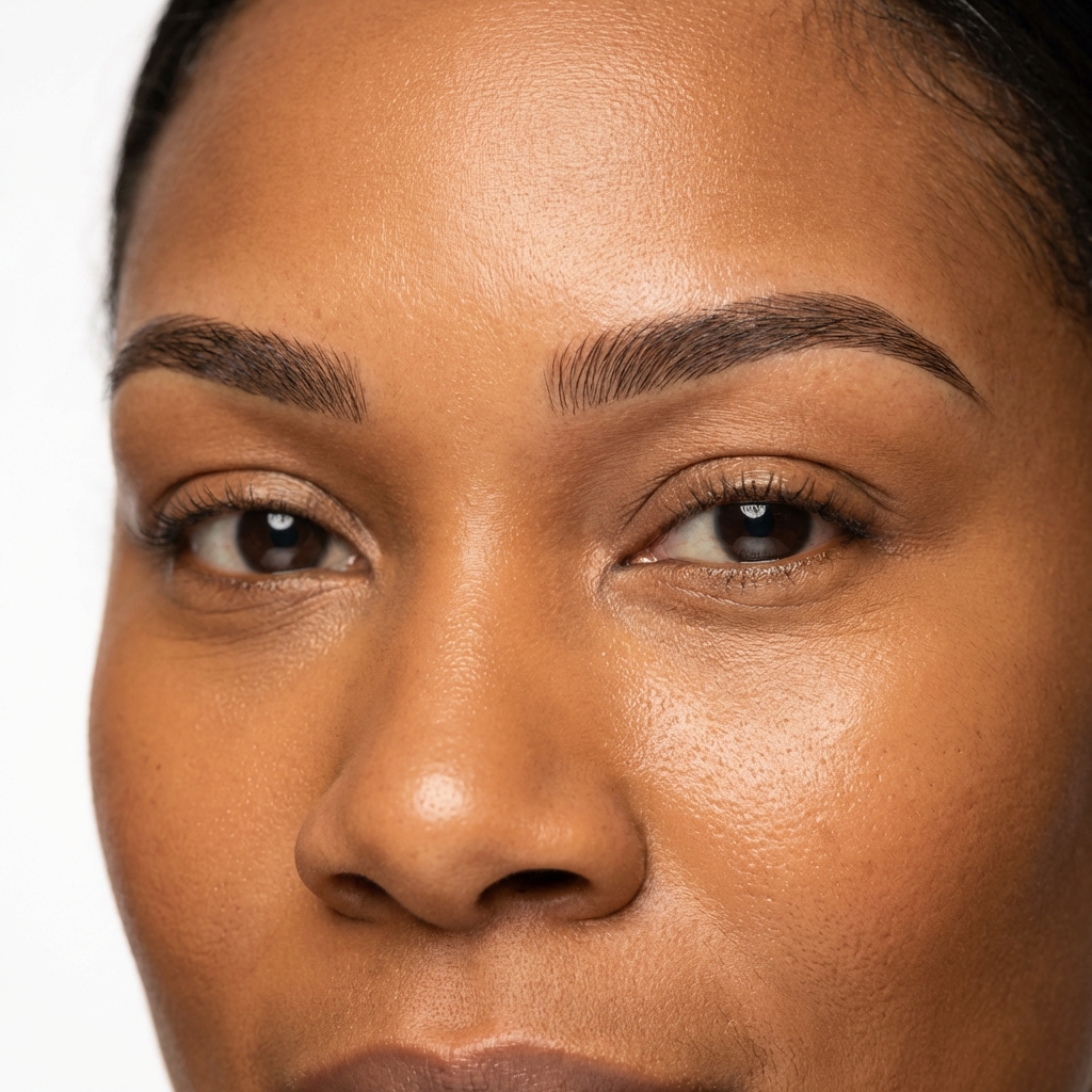 Client with healed microbladed brows