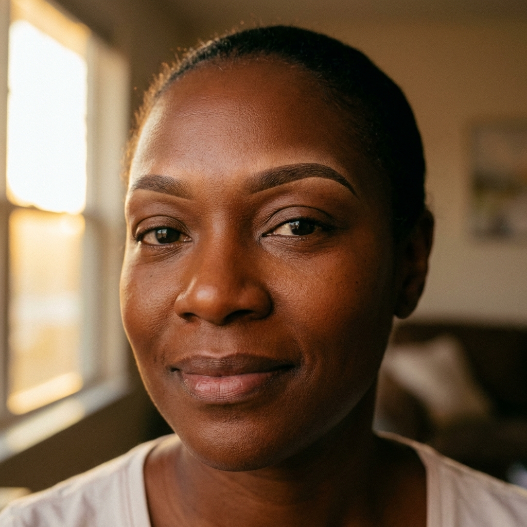 Ombre brows before and after result